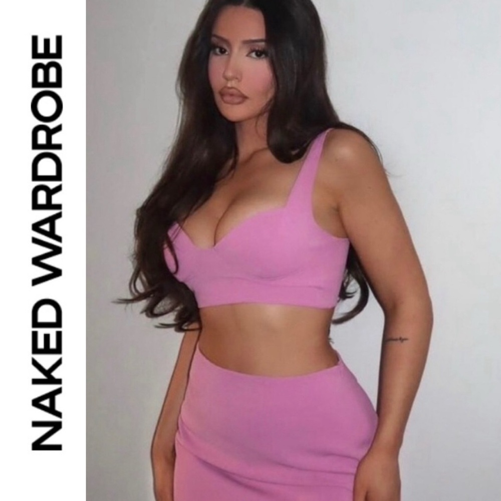 Naked Wardrobe 🩷 Dangerous Curves Bustier Top | medium | NWT